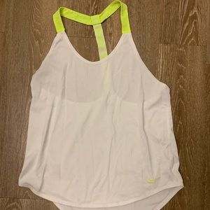 Nike white running tank